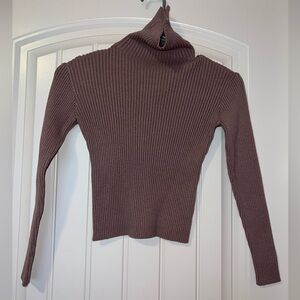 Women's Ribbed Turtleneck Sweater